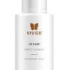 This image shows a white cosmetic bottle with a pump dispenser. It's labeled "Vivier HEXAM" and indicates a volume of 150 ml or 5 fl oz.