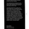 The image shows a black bottle labeled "Soothing Facial Rinse" with a list of ingredients and brand social media information on the front.
