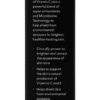The image shows a black product packaging with white text detailing a skincare product called "C+ Correcting Complex 30%" with antioxidant benefits.